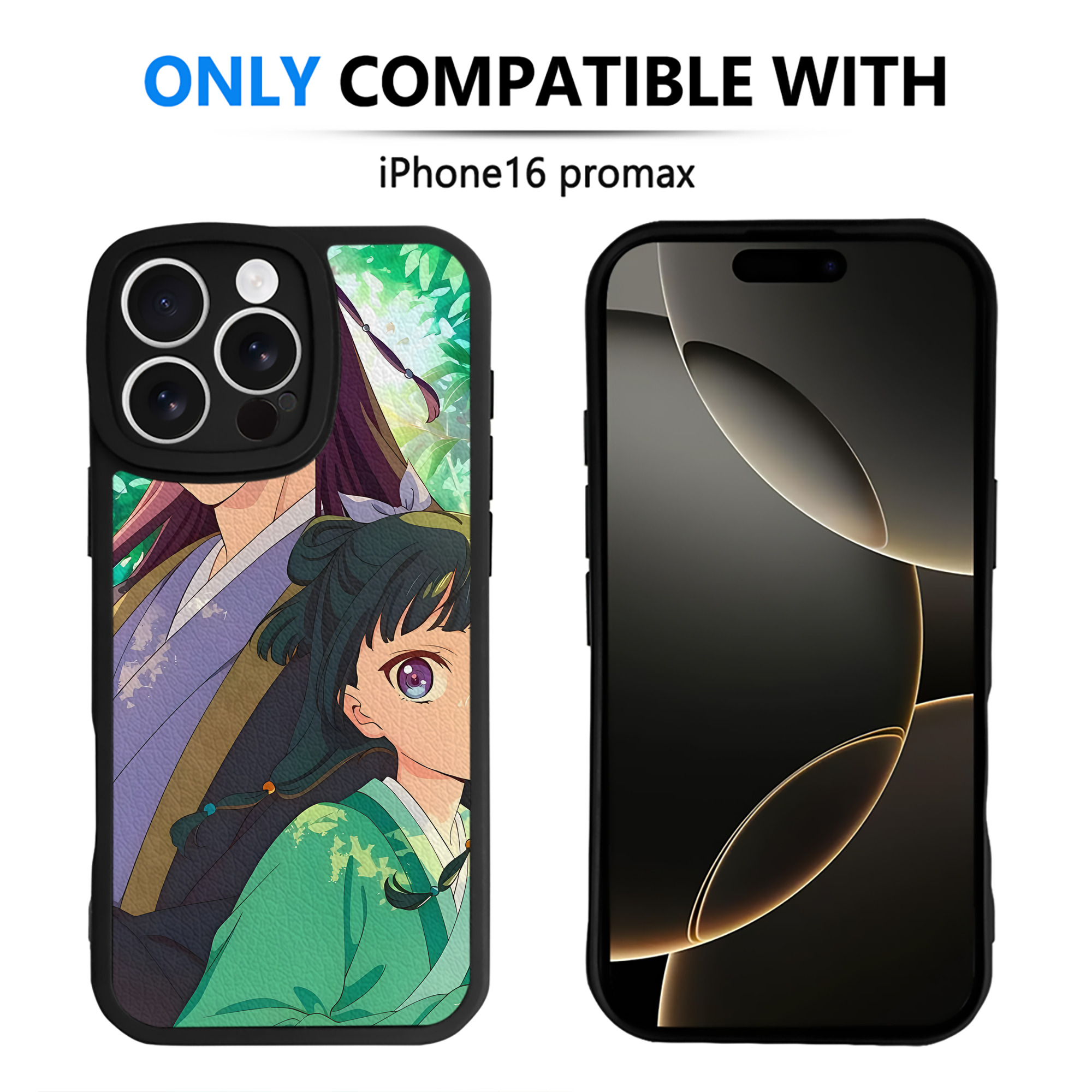 （画像用） 薬屋のひとりごと The Apothecary Diaries 【iPhone 16シリーズ対応】シリコンスマホケース（レザー調） 材質：シリコン